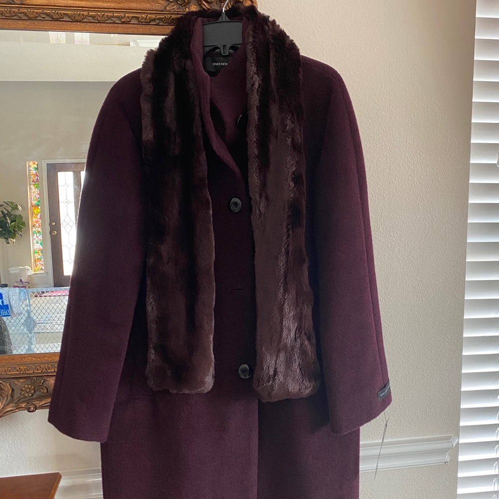 Jones New York women’s wool alpaca peacoat size 2